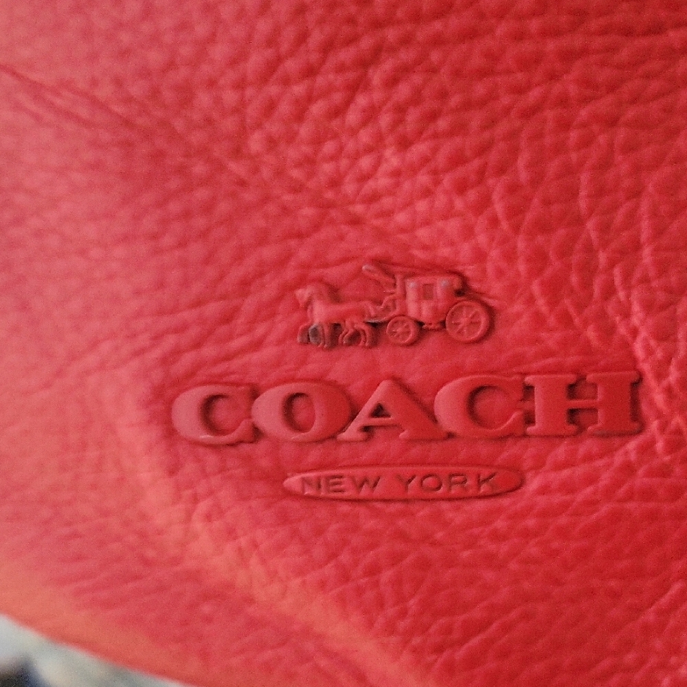 Coach Aria Crossbody Bag In Bright Poppy - Picture 4 of 16